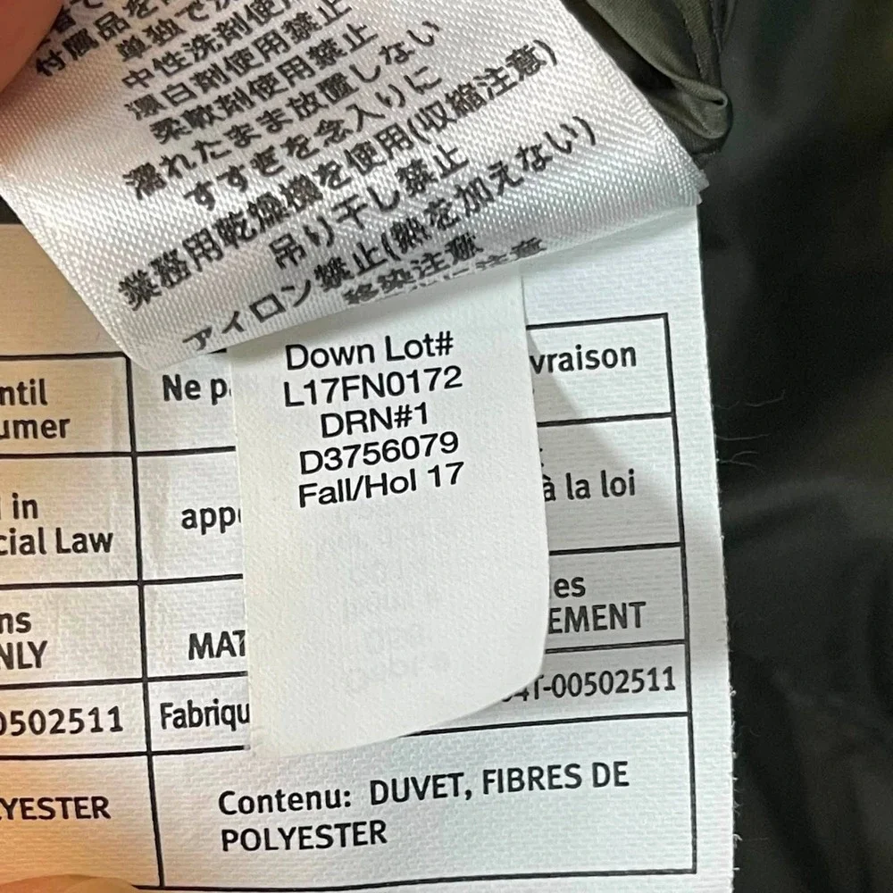 Eddie Bauer EB650 Down Puffer Vest Wms Large Olive Green Full Zip Lightweight